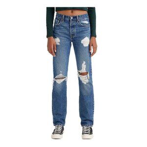 LEVI'S 501 XX High Rise Straight Leg 29" Jeans Distressed Button Fly Women’s 25